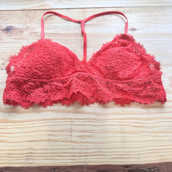 Aerie Red eyelash lace bralette size small - Picture 4 of 6